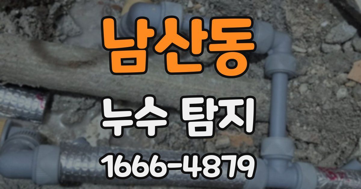 남산동 누수 탐지