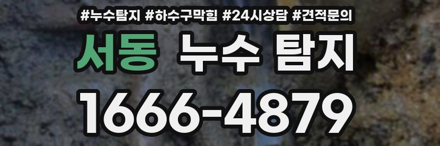 서동 누수 탐지