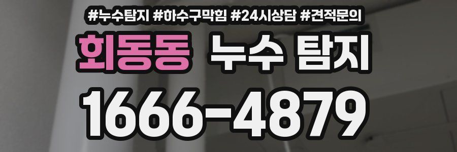 회동동 누수 탐지