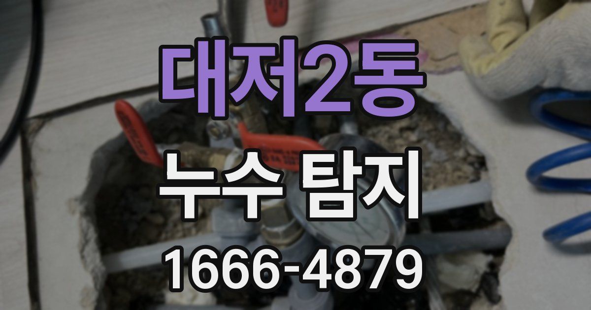 대저2동 누수 탐지