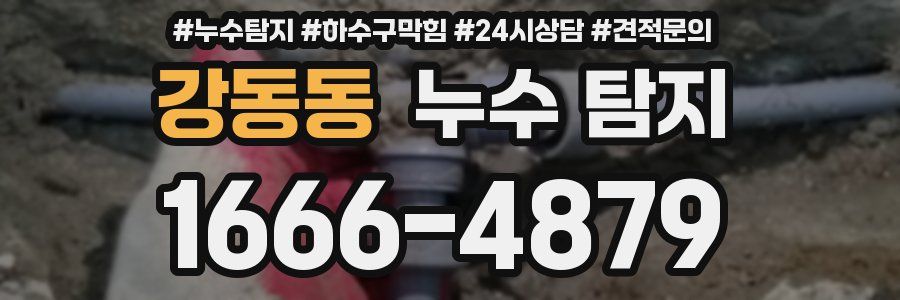 강동동 누수 탐지