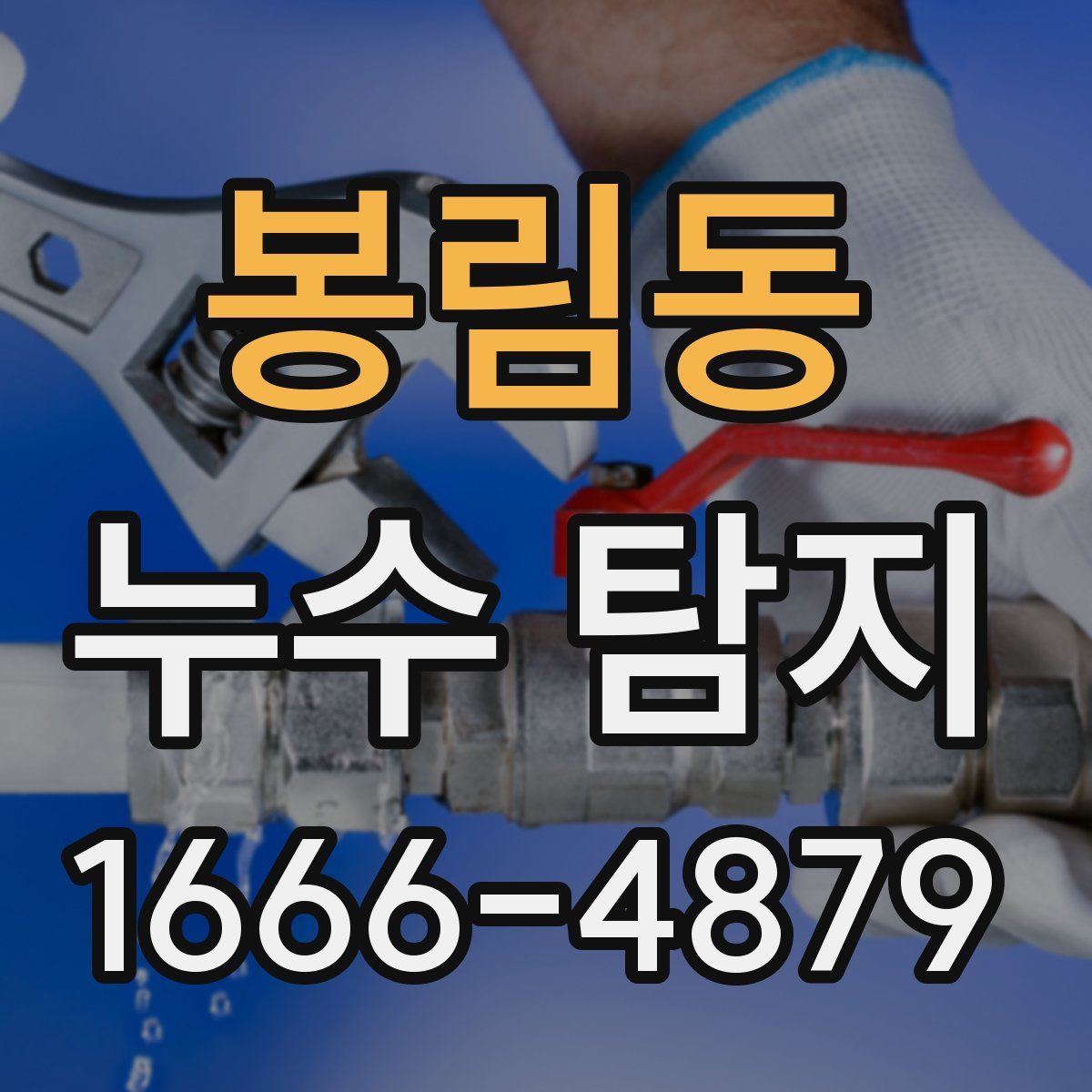봉림동 누수 탐지