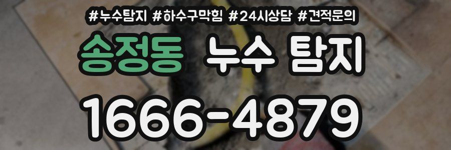 송정동 누수 탐지