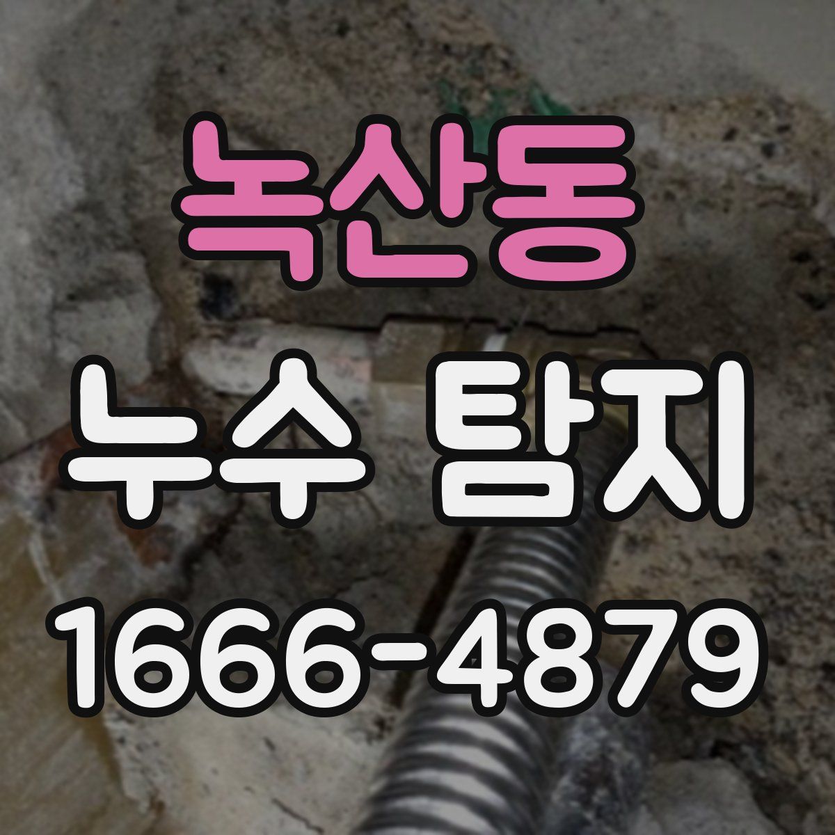 녹산동 누수 탐지