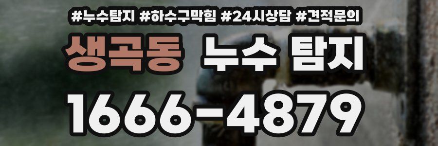 생곡동 누수 탐지