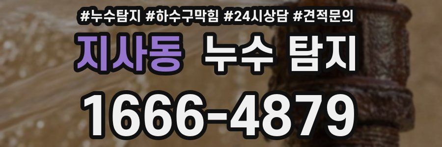 지사동 누수 탐지