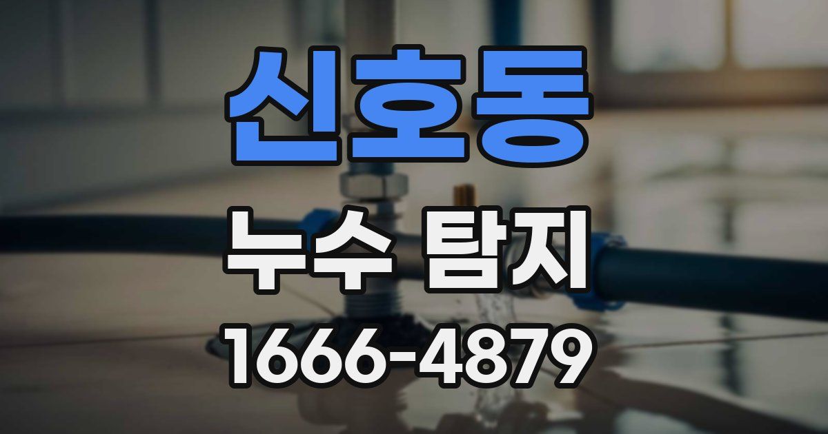 신호동 누수 탐지