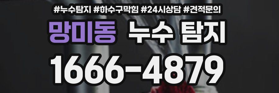 망미동 누수 탐지