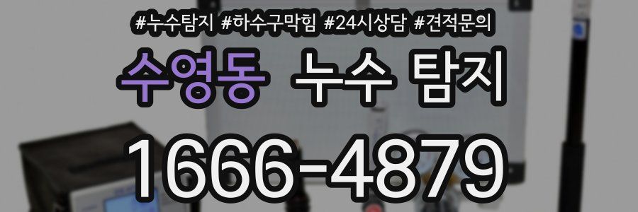 수영동 누수 탐지