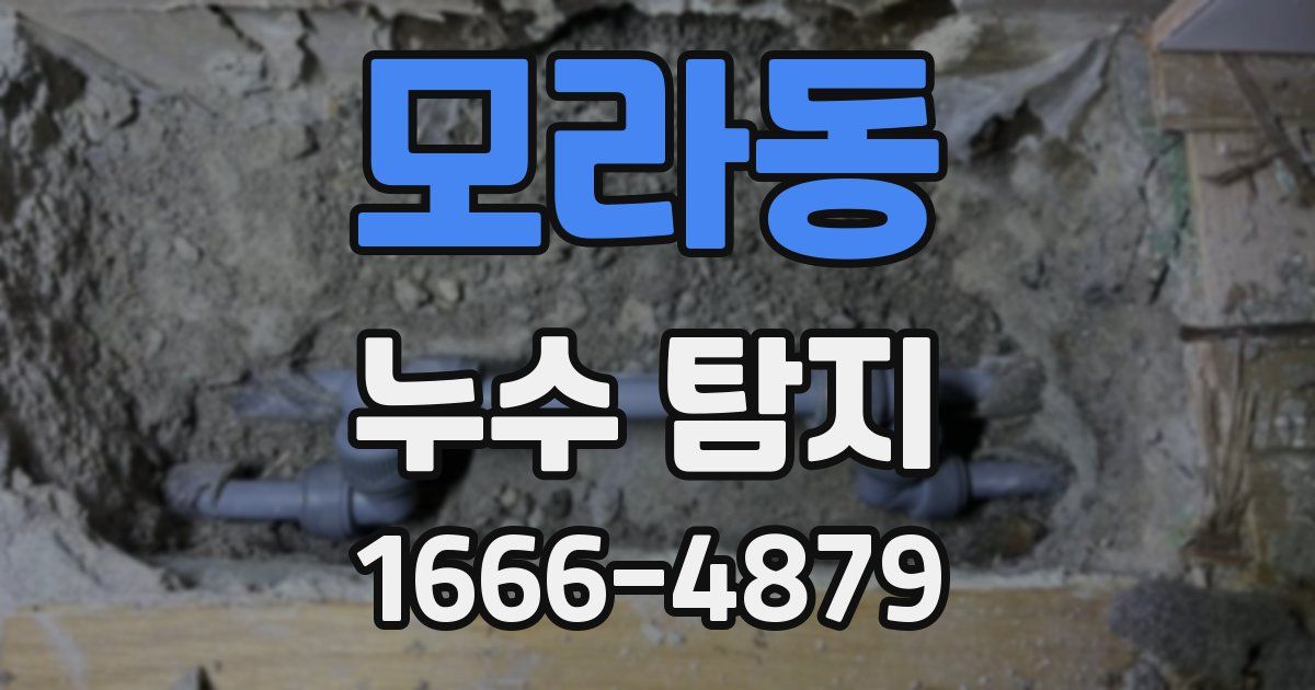 모라동 누수 탐지