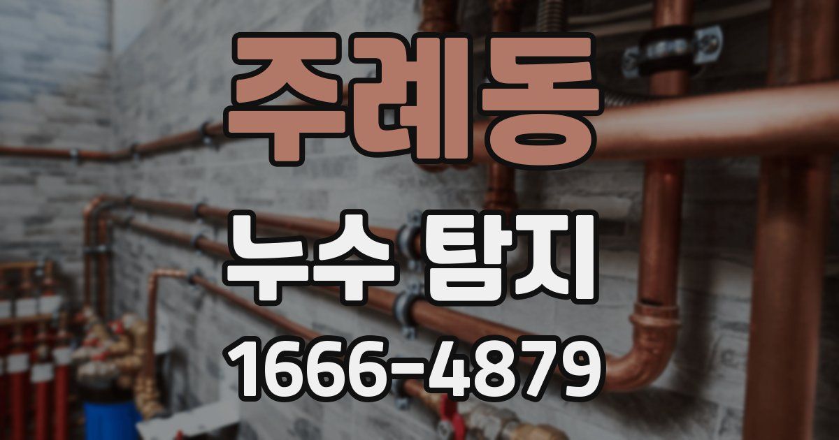 주례동 누수 탐지