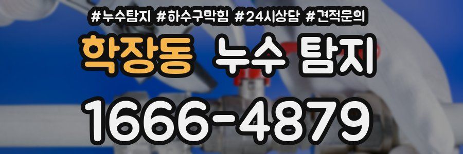학장동 누수 탐지