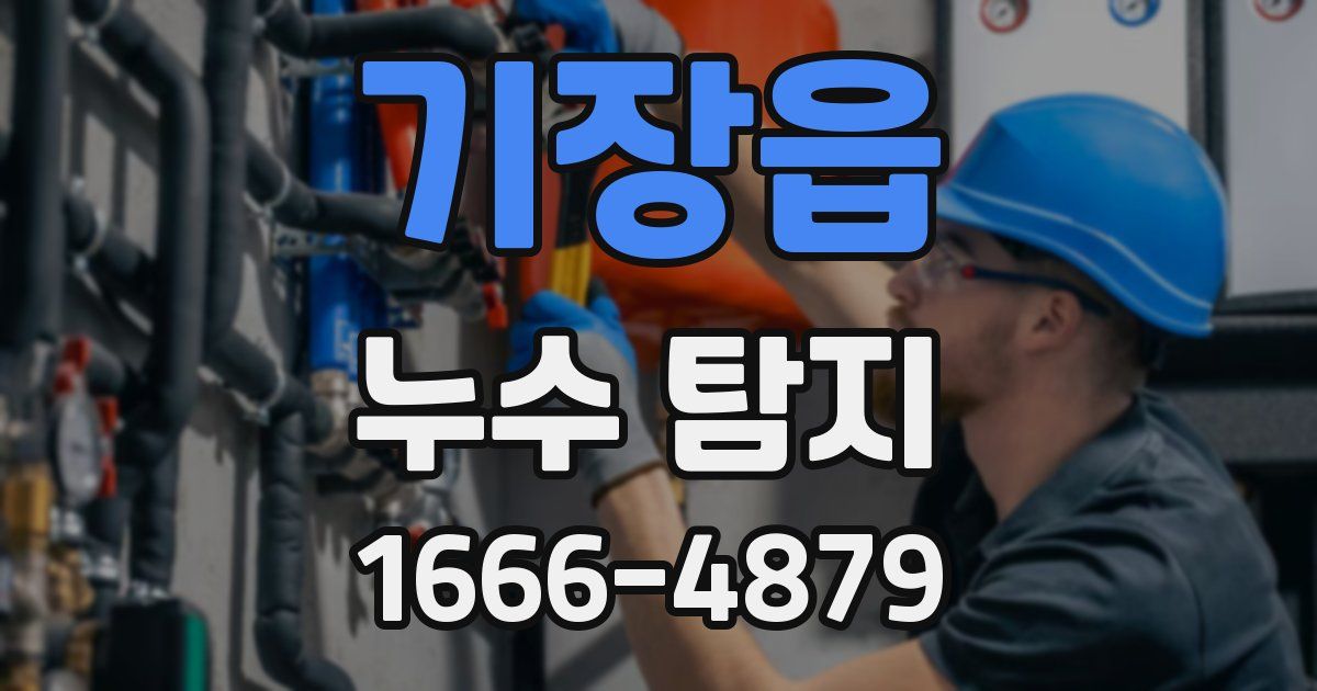 기장읍 누수 탐지