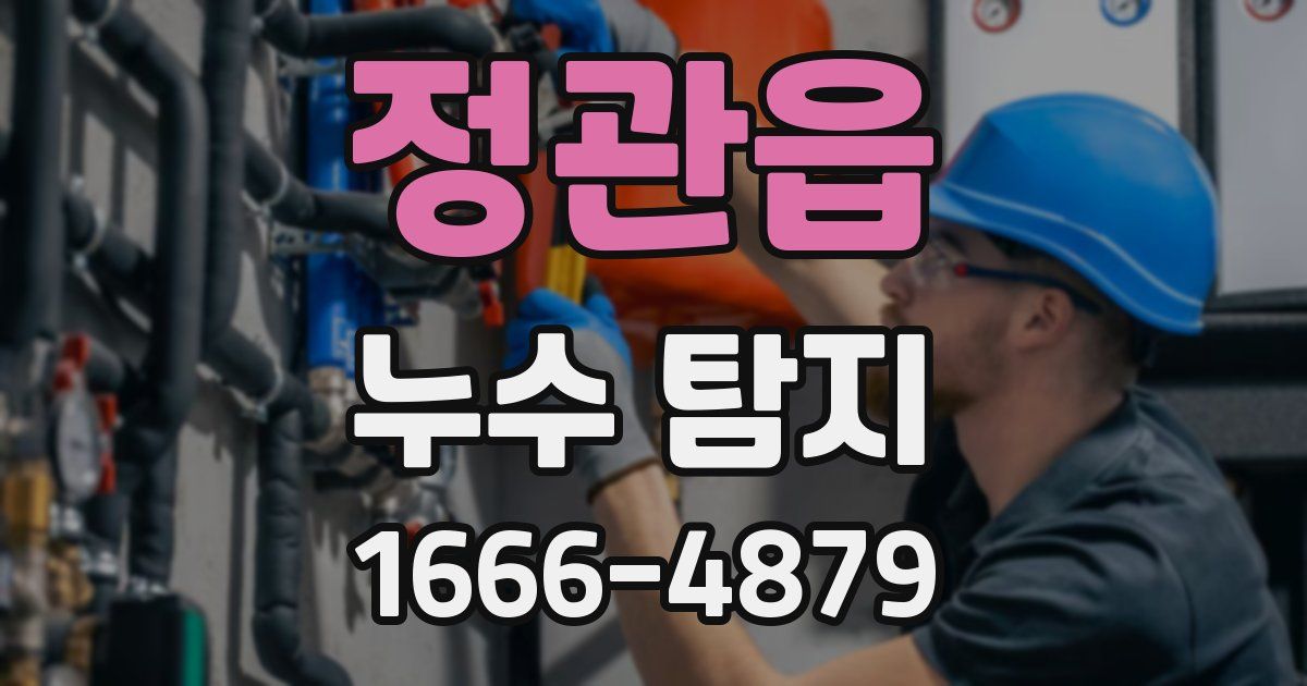 정관읍 누수 탐지