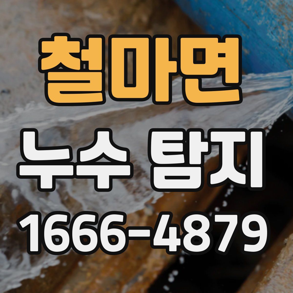 철마면 누수 탐지
