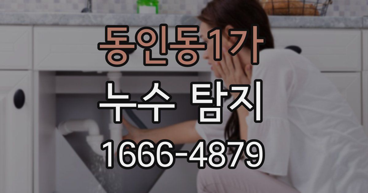 동인동1가 누수 탐지