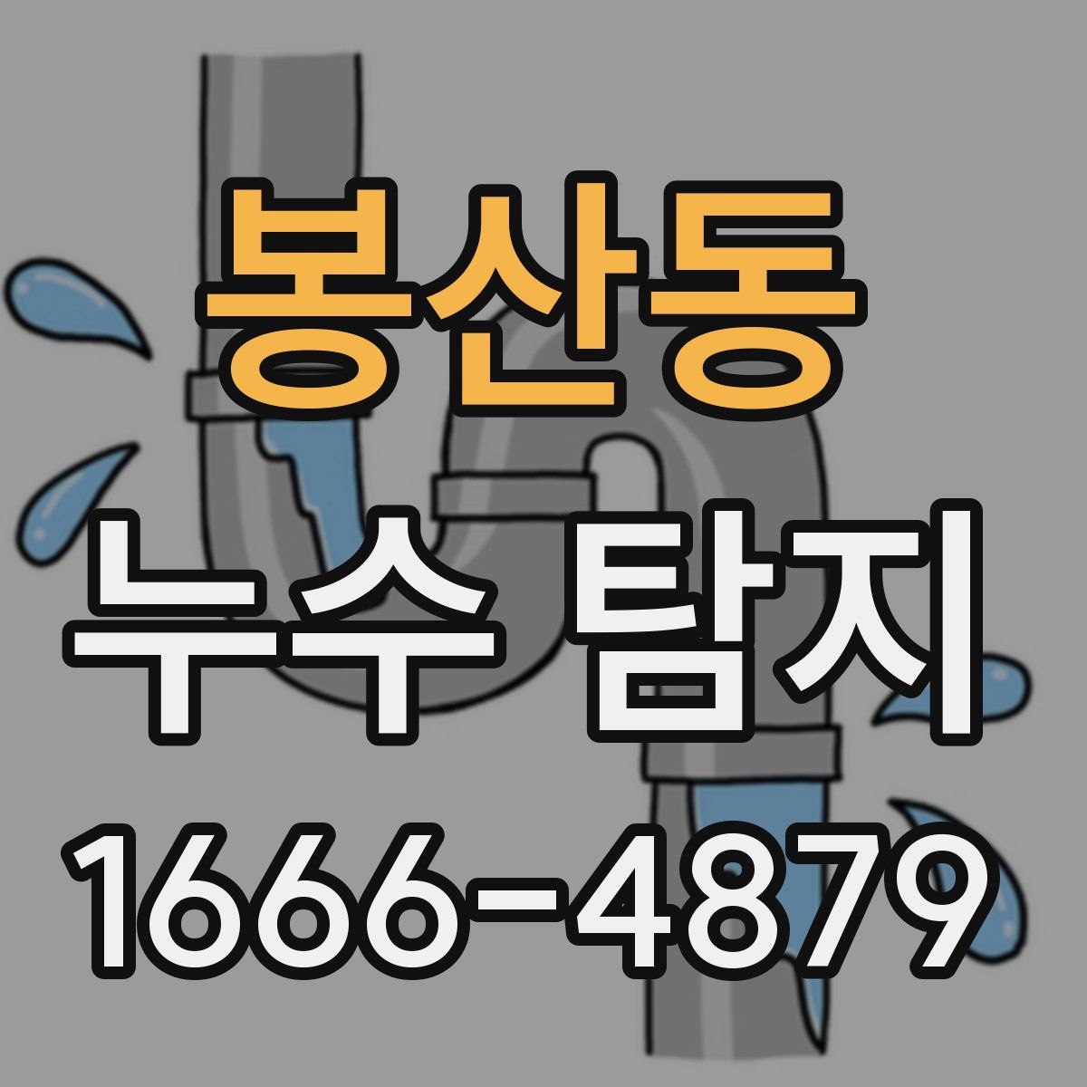 봉산동 누수 탐지