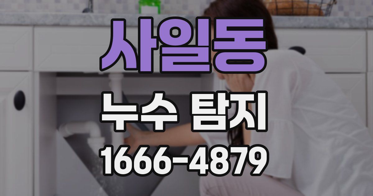 사일동 누수 탐지