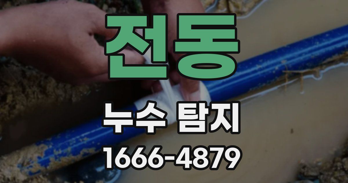 전동 누수 탐지
