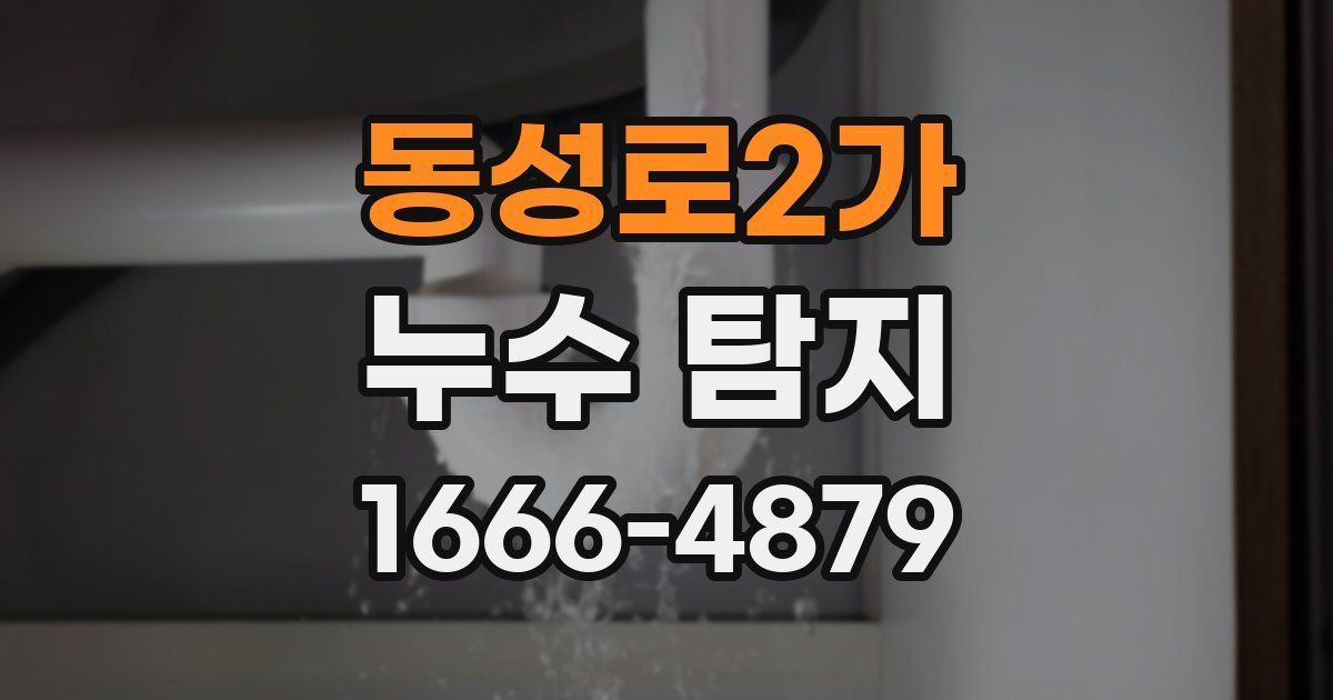 동성로2가 누수 탐지
