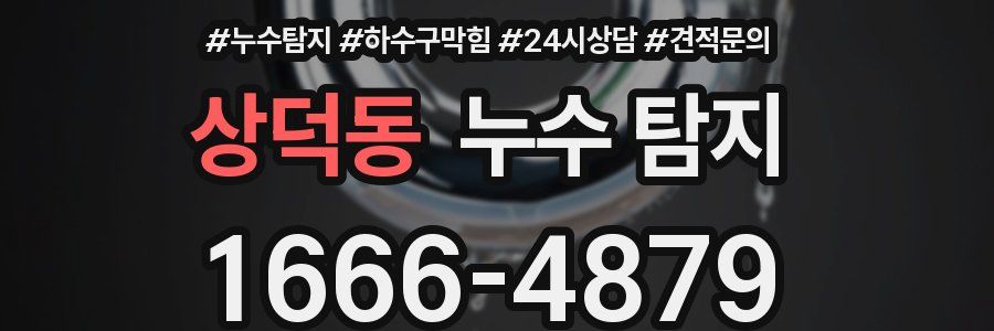 상덕동 누수 탐지