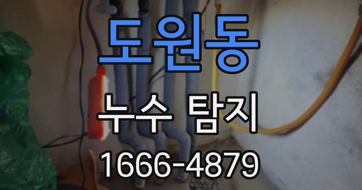 도원동 누수 탐지