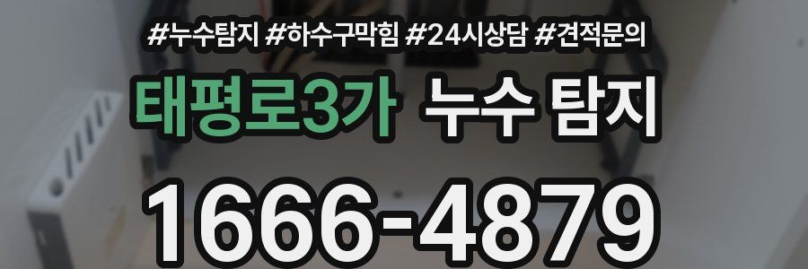 태평로3가 누수 탐지