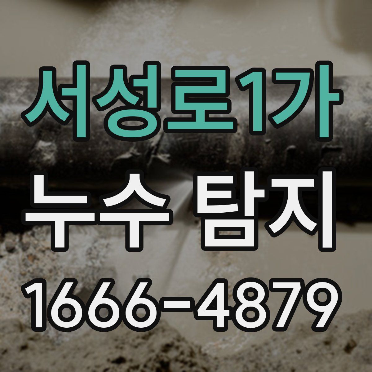 서성로1가 누수 탐지
