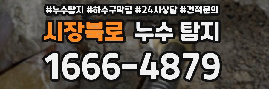 시장북로 누수 탐지