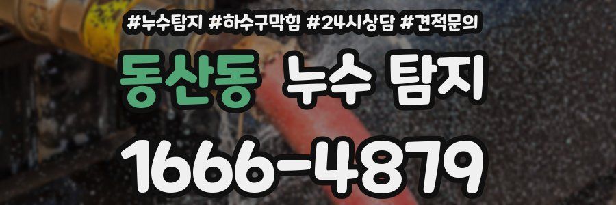 동산동 누수 탐지