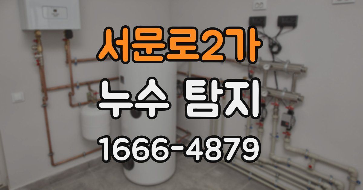서문로2가 누수 탐지