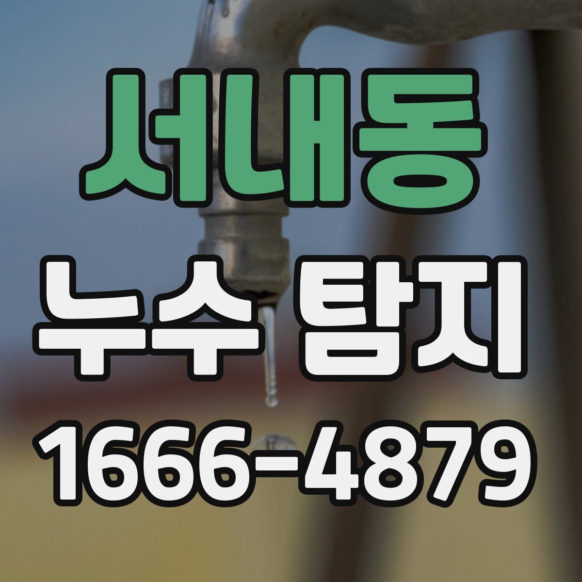 서내동 누수 탐지