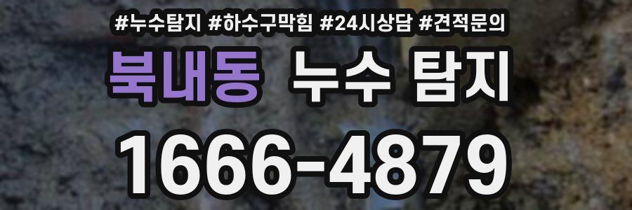 북내동 누수 탐지