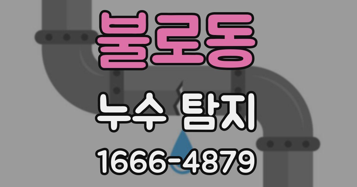 불로동 누수 탐지