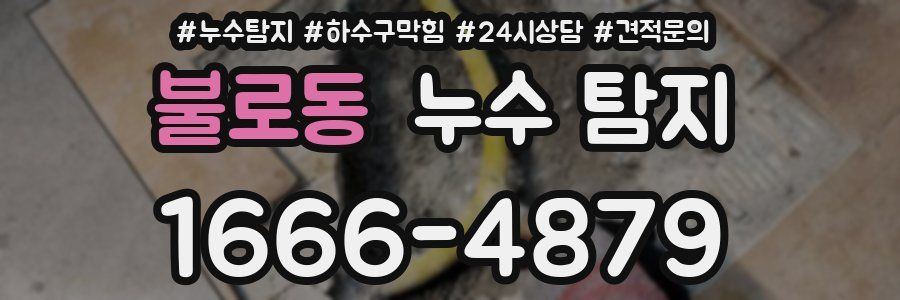 불로동 누수 탐지