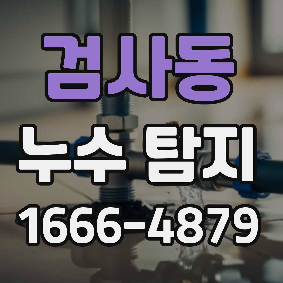 검사동 누수 탐지