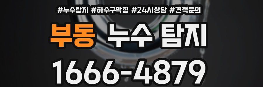 부동 누수 탐지