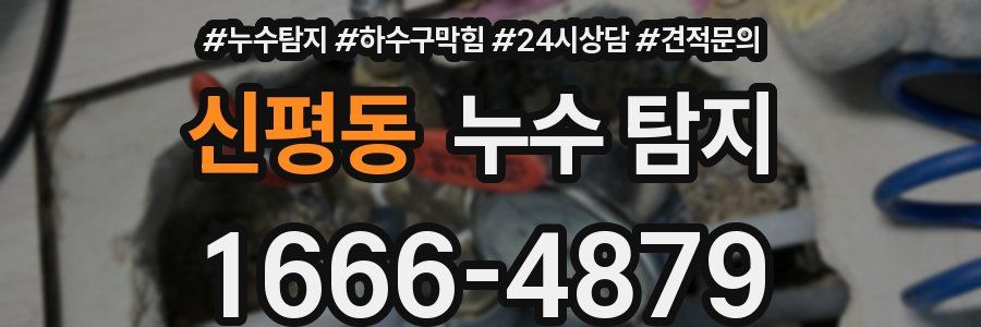 신평동 누수 탐지