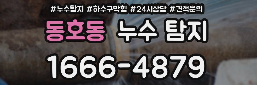 동호동 누수 탐지