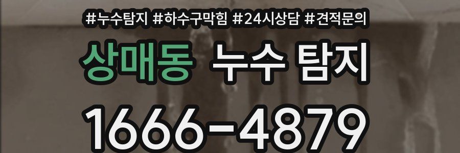상매동 누수 탐지
