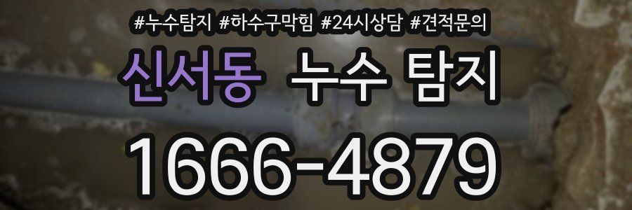 신서동 누수 탐지