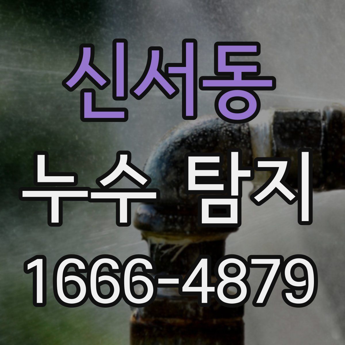 신서동 누수 탐지
