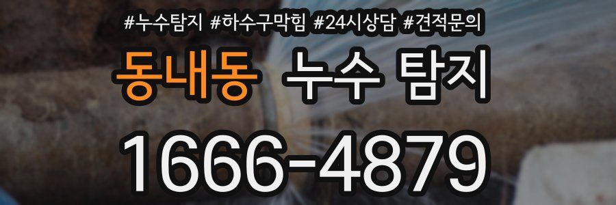 동내동 누수 탐지