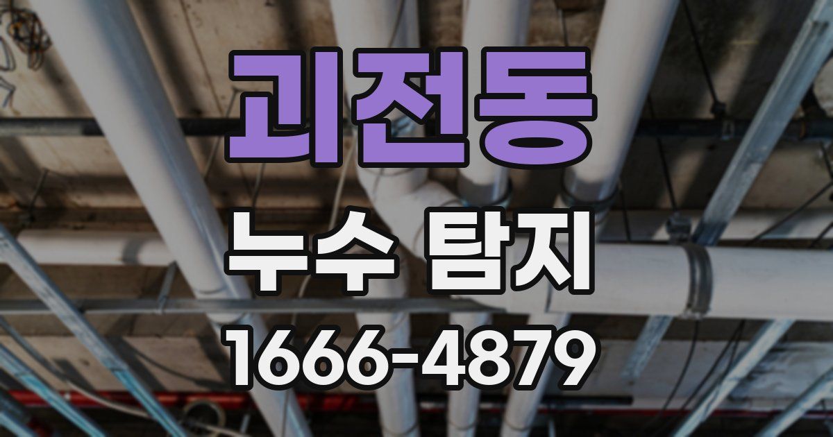 괴전동 누수 탐지