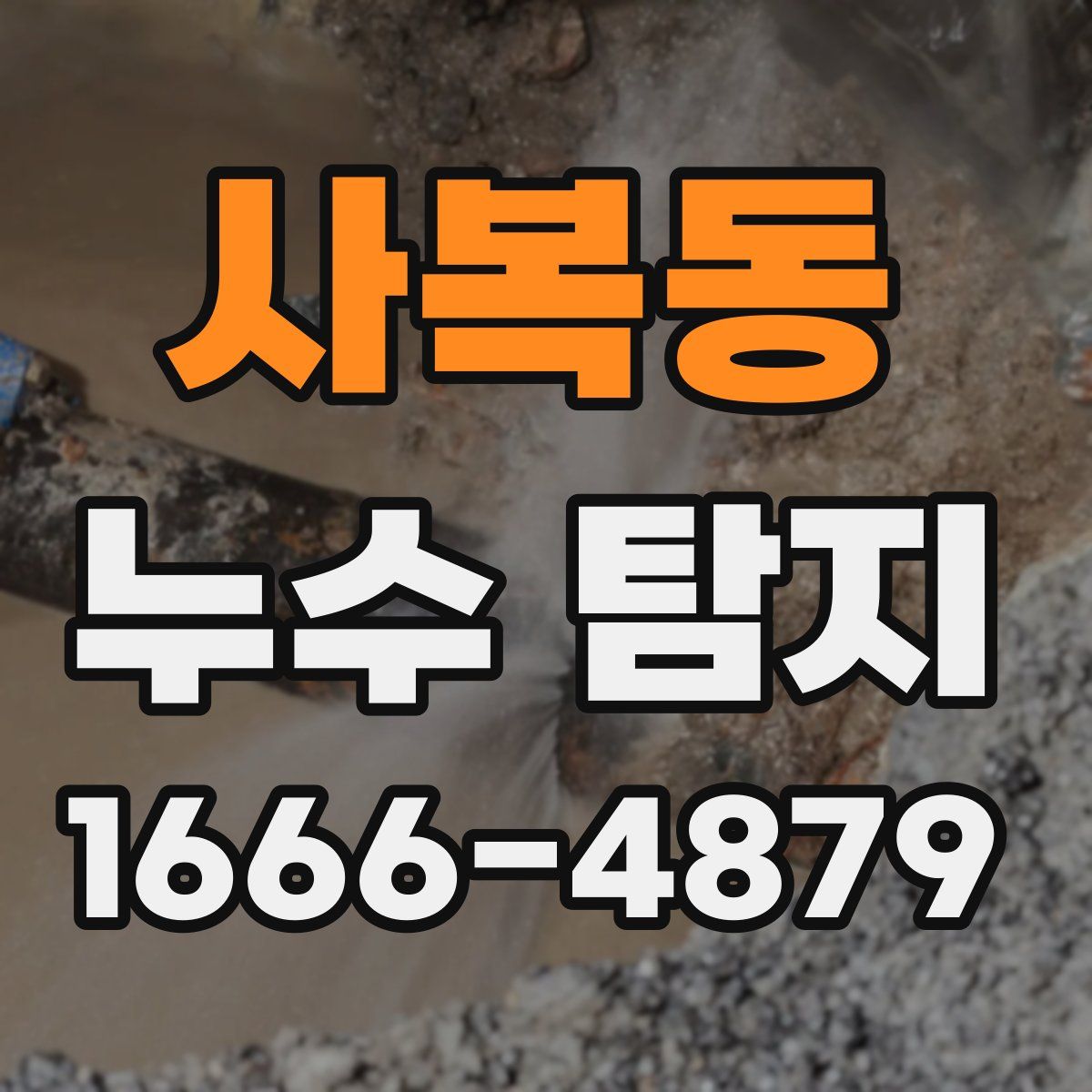 사복동 누수 탐지