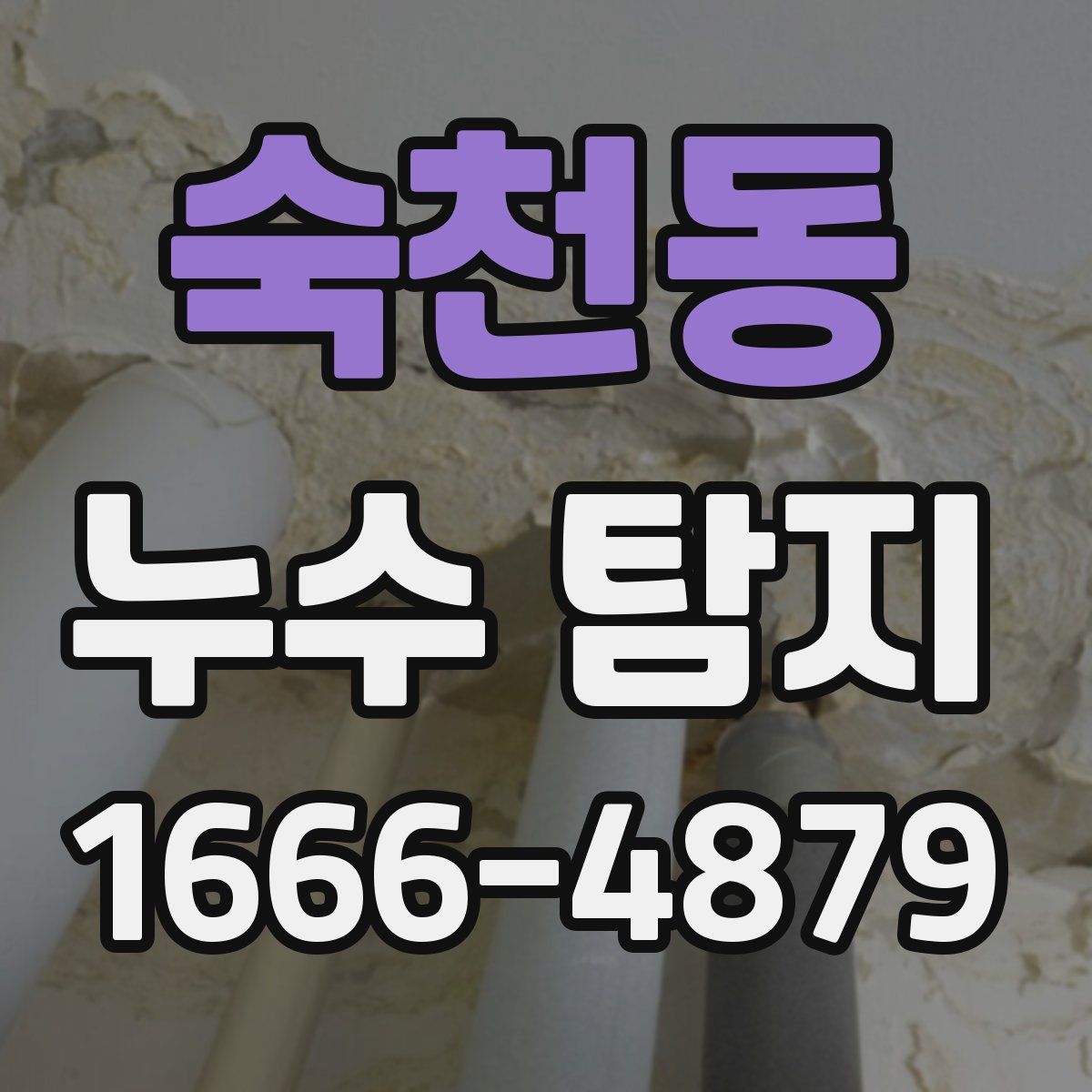 숙천동 누수 탐지