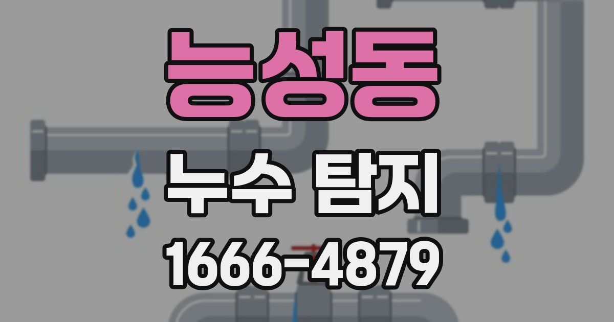 능성동 누수 탐지