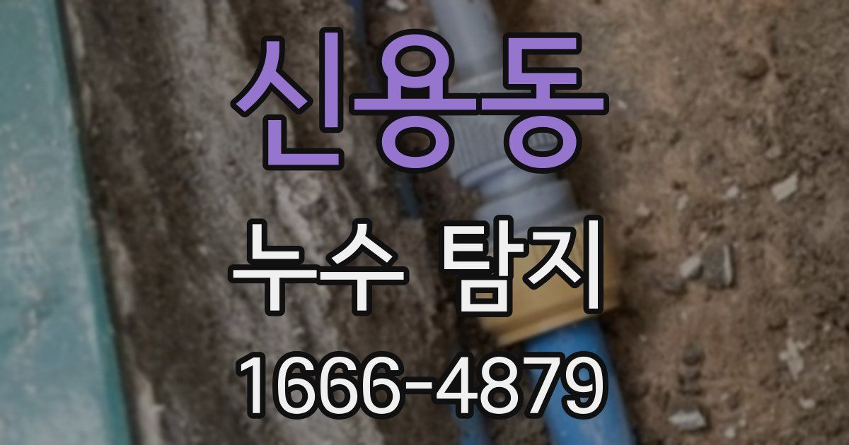 신용동 누수 탐지