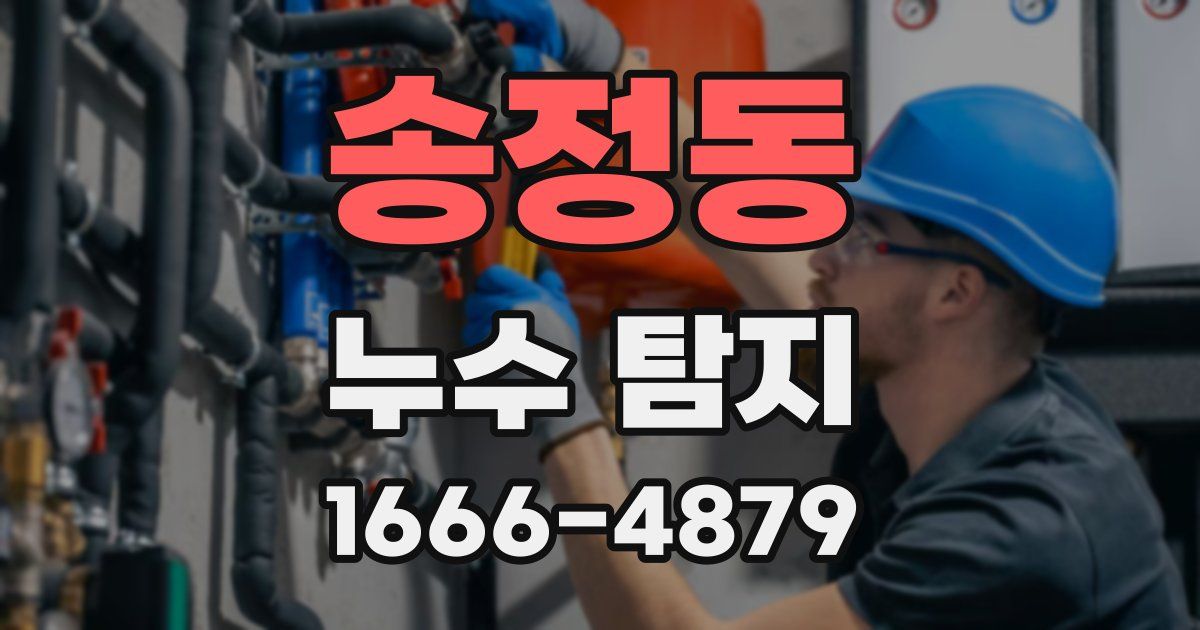 송정동 누수 탐지