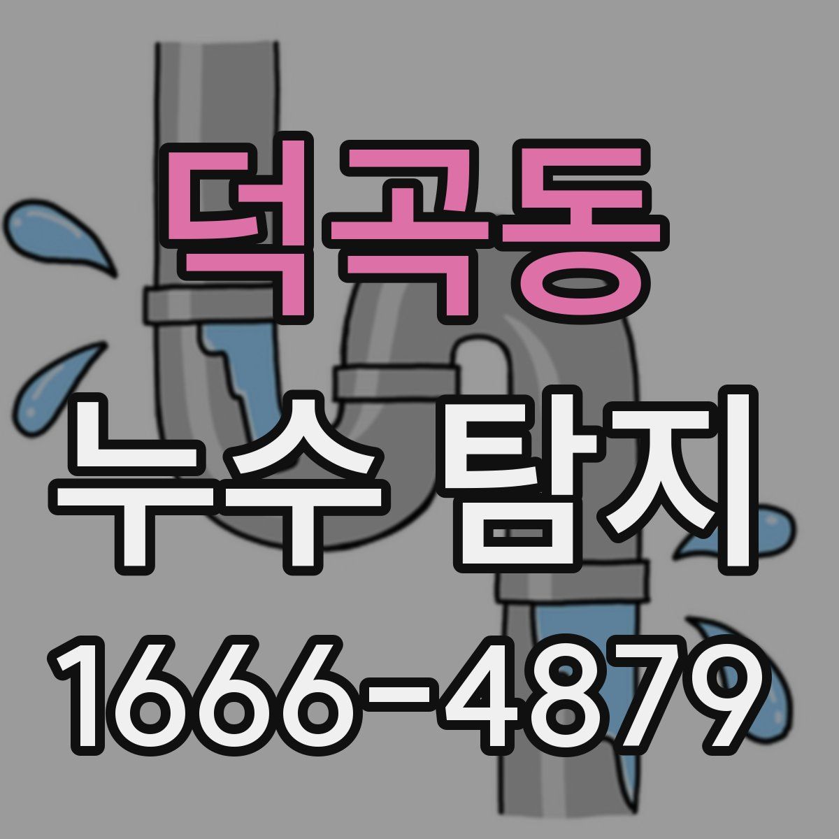 덕곡동 누수 탐지